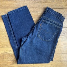 Vintage Levis Jeans Womens 13 Blue Faded Tapered Made in USA Orange Tab 30x27.5