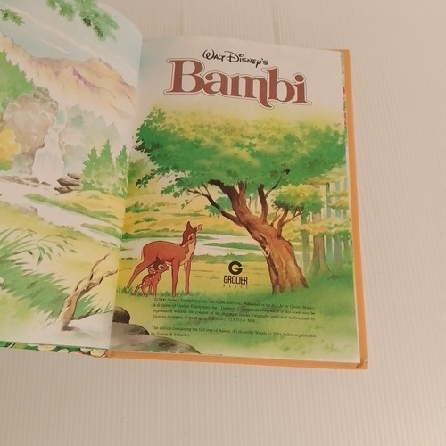 Walt Disney 's Bambi Hardcover Book 2000 18cbs - Picture 4 of 5
