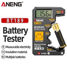 ANENG BT189 Universal Battery Tester LCD for AA AAA 9V Button Cell D C N