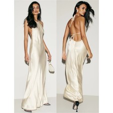 Reformation Jeany Silk Maxi Dress Fior de Latte NEW with tag