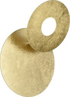 Trio Leuchten Led Wandleuchte Leano 6W, Warmweiß Goldfarbig Metall Wandleuchte