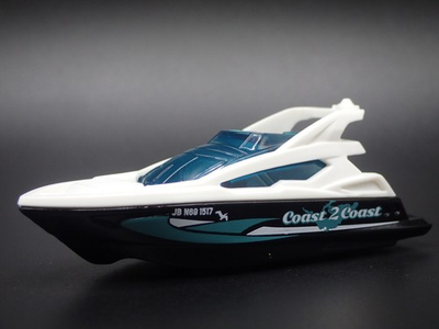 #ad #ad SPEED BOAT YACHT BLACK WHITE 1 64 MB SCALE COLLECTIBLE DIORAMA PROP MODEL $7.99