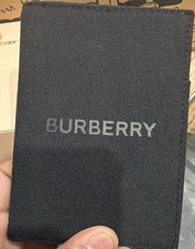BURBERRY Beauty Black Canvas Passport Holder Travel Accessory
