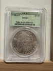 1884-O Morgan Silver Dollar PCGS MS64 OGH Old Green Holder BU $1 New Orleans