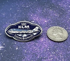 KLM AIRLINE COLLECTIBLE LAPEL TACK PIN AIRPLANE PILOT FLYING JUNIOR