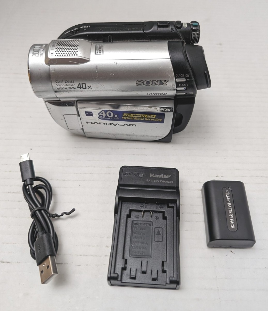 Sony DCR-DVD610 Handycam 40X Zoom Hybrid DVD Camcorder Camera