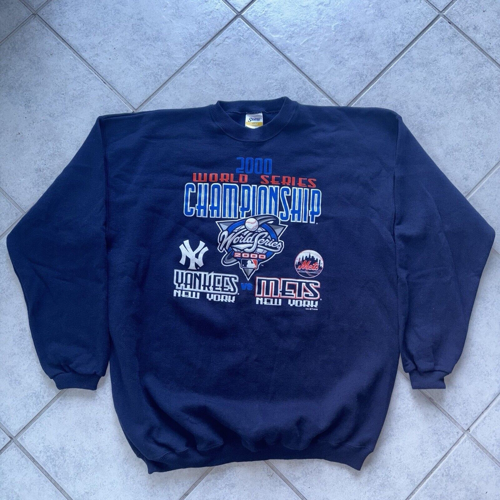 Vintage New York Yankees Mets MLB World Series Sweatshirt AN42122