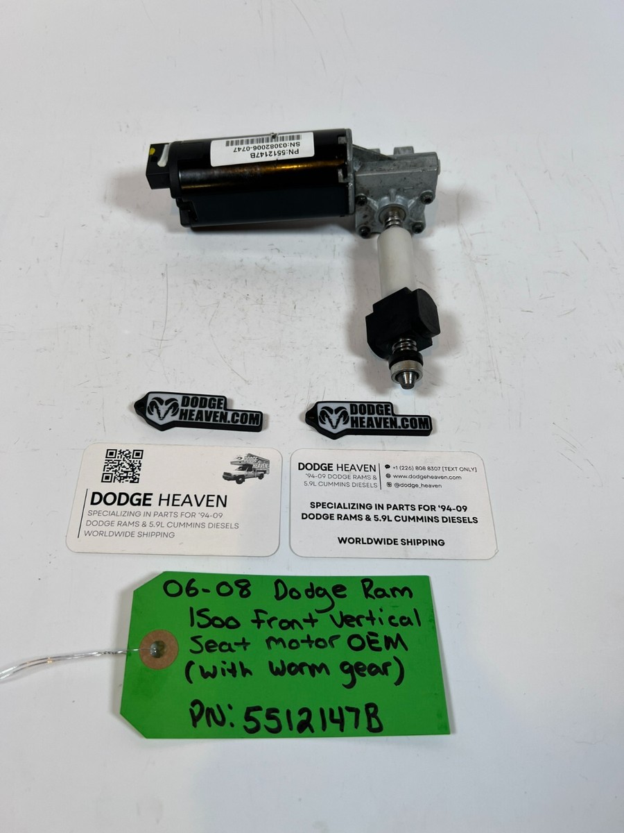 OEM 2006-2008 Dodge Ram 1500 Front Vertical Seat Motor 5512147B | eBay