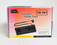 Pixel Flashgun Power Pack TD-381 Canon 580EX II EX550 MR-14EX MT-24EX Open Box