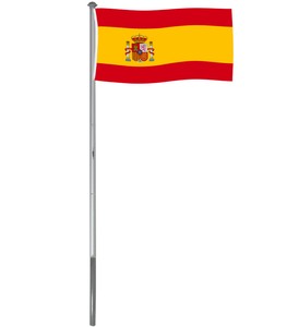 Alu Fahnenmast Flaggenmast Fahnenstange 6m 4m Spanien Fahne 150x90 Cm Ebay