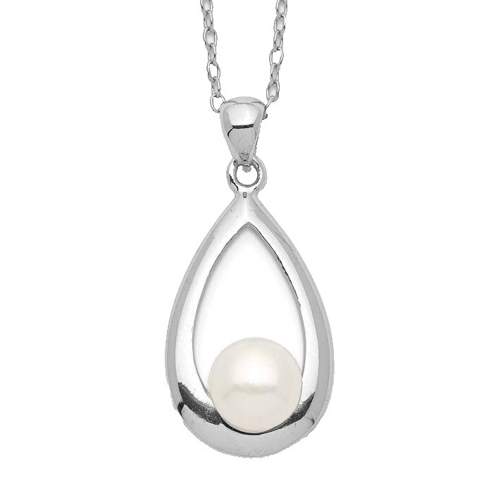 Cadena de Perlas Blanco Moda Collares y Colgantes