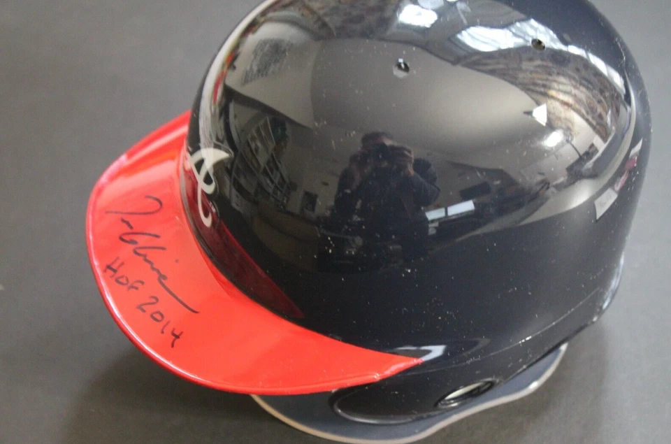 Tom Glavine HOF Atlanta Braves NY Mets Signed Autographed Mini Helmet JSA - Image 3 of 4