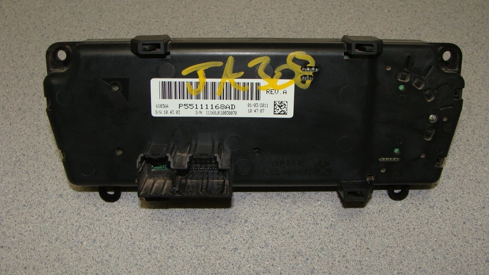 Jeep Wrangler 2011 2012 2013 calefacción aire acondicionado control de temperatura P55111168 Foto 2 de 2