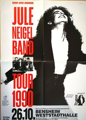 JULE NEIGEL 1990 BENSHEIM - orig. Concert Poster - Plakat - DIN A1 - F/U 1163