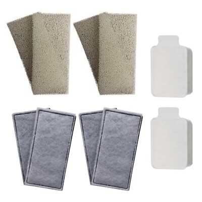 4 x kompatible Fluval U2 Schaum + 2 Polycarbon Filter + 2 Clean & Clear Kartuschen