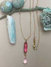 NEW Gold Plated Sundance Charm Gemstones Necklace Artisan Handmade