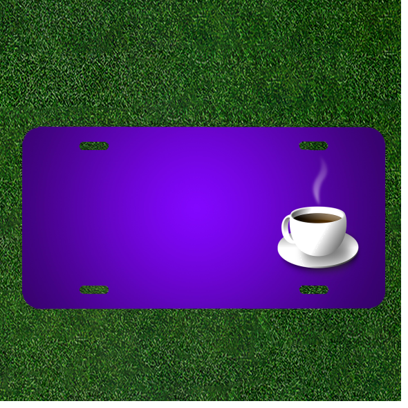 Custom Coffee Cup License Plate with Personalized Names for Beverages