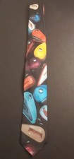 Vintage Ralph Marlin 1994 Harley Davidson Men's Tie Custom Tanks Made in USA.