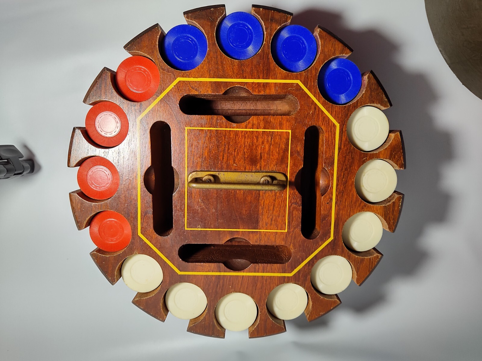 Vintage Wood Drueke 508 Poker Chip Carousel Poker Chips Included eBay