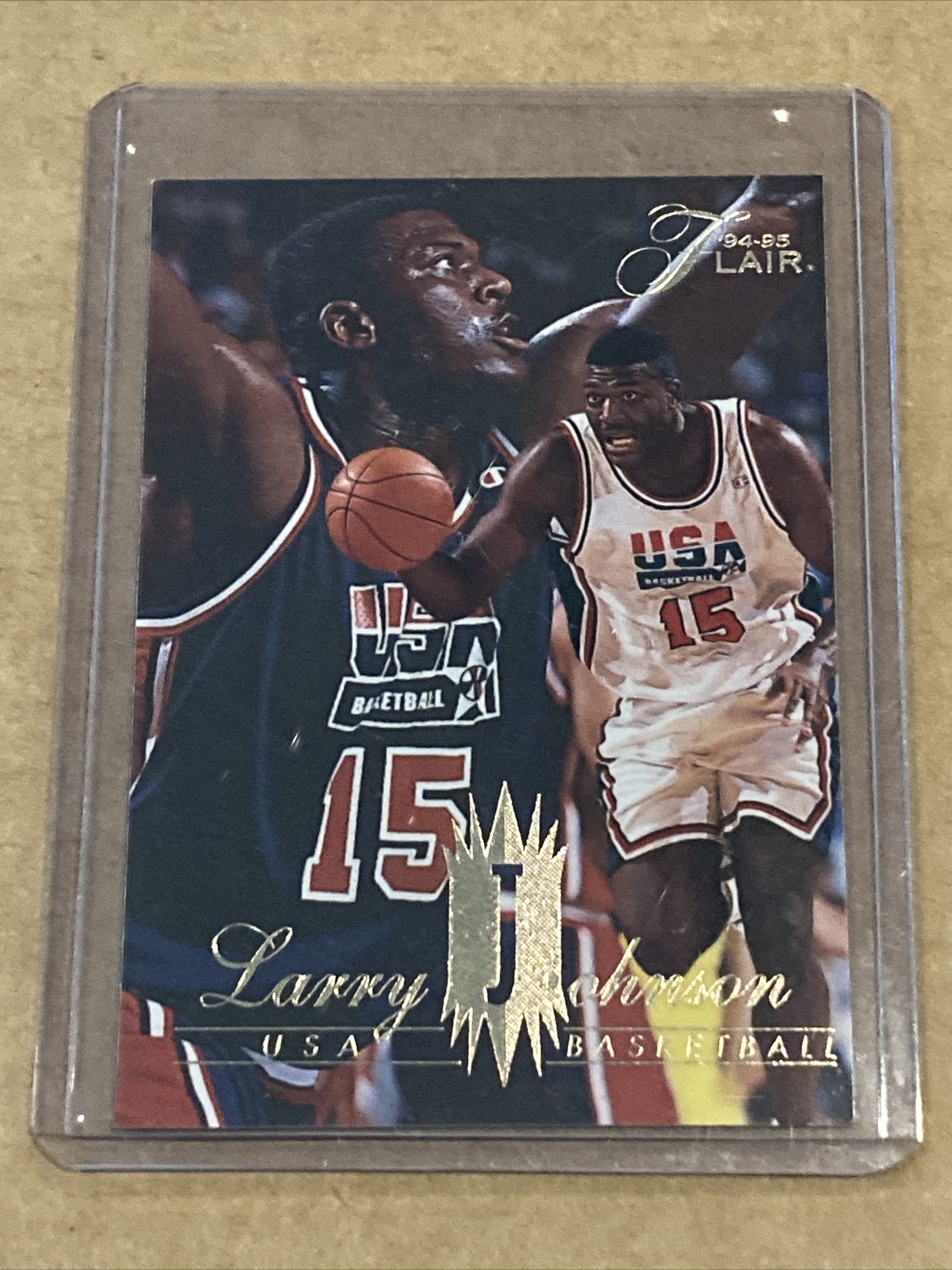 LARRY JOHNSON 1994-95 FLAIR USA BASKETBALL #163