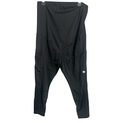 Torrid Active Maternity Leggings Women Sz 2X Black High Rise