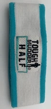 Tough Mudder Half Head Sweat Band Baby Blue And White