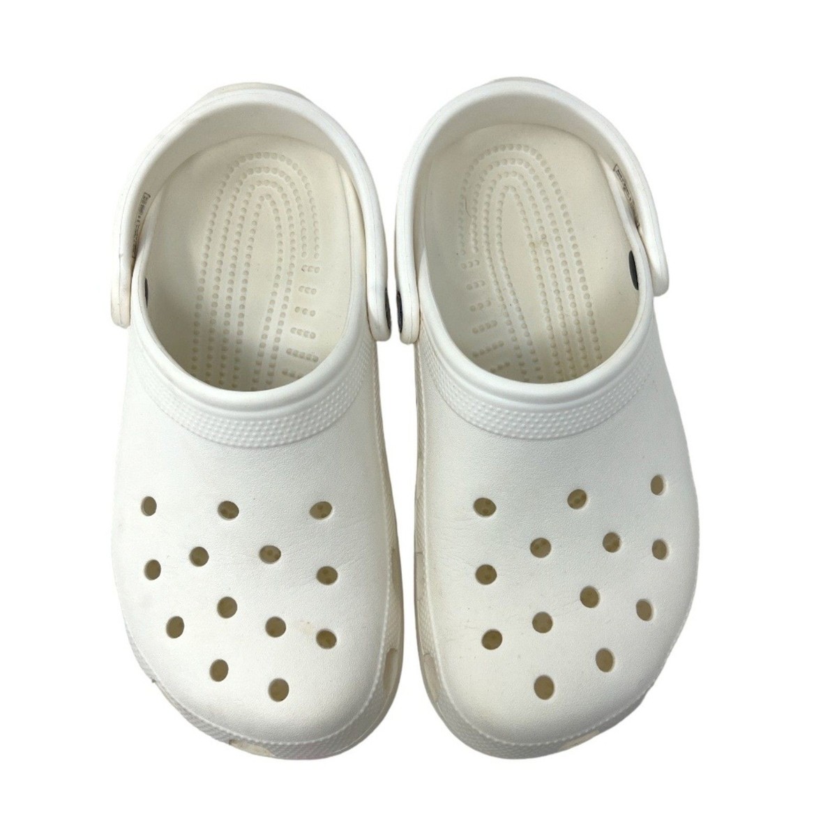 Crocs standard clog W 9 M 7 unisex white classic slip on  display picture 2