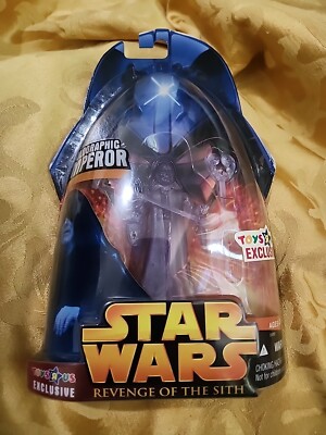 Star Wars Holographic Emperor Revenge of the Sith Action Figure Toysrus 2005