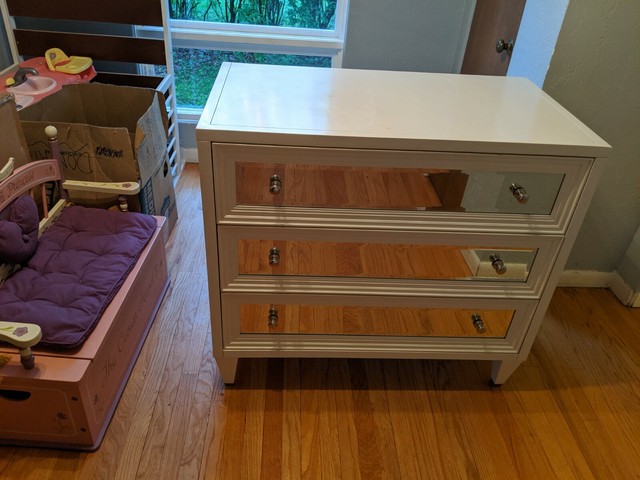 Z Gallerie Dresser White Mirrored Mirror Jameson Z Gallerie