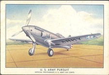 Brown & Williamson - Modern American Airplanes, Series B - 17 - US Army Pursuit