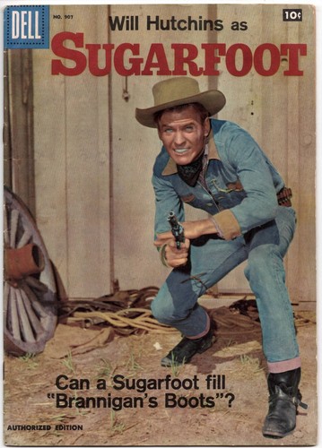 Sugarfoot 1st issue ALEX TOTH Dell Four Color #907 TV Western 1958 Will Hutchins