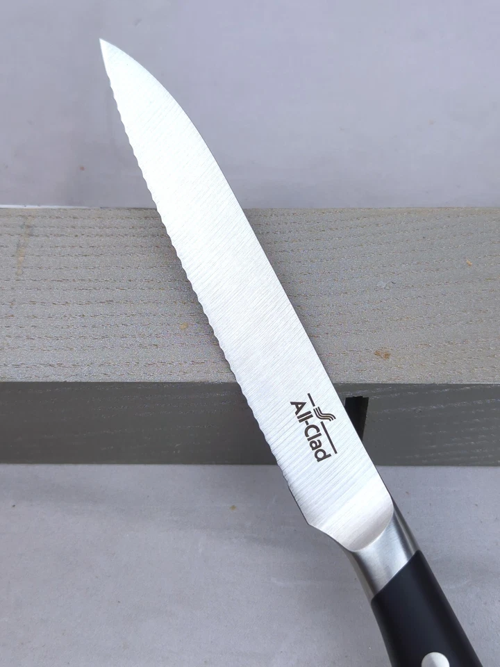 Cuchillo utilitario TODO REVESTIDO 5", FORJADO acero inoxidable alemán, mango TRIPLE REMACHE Foto 3 de 4