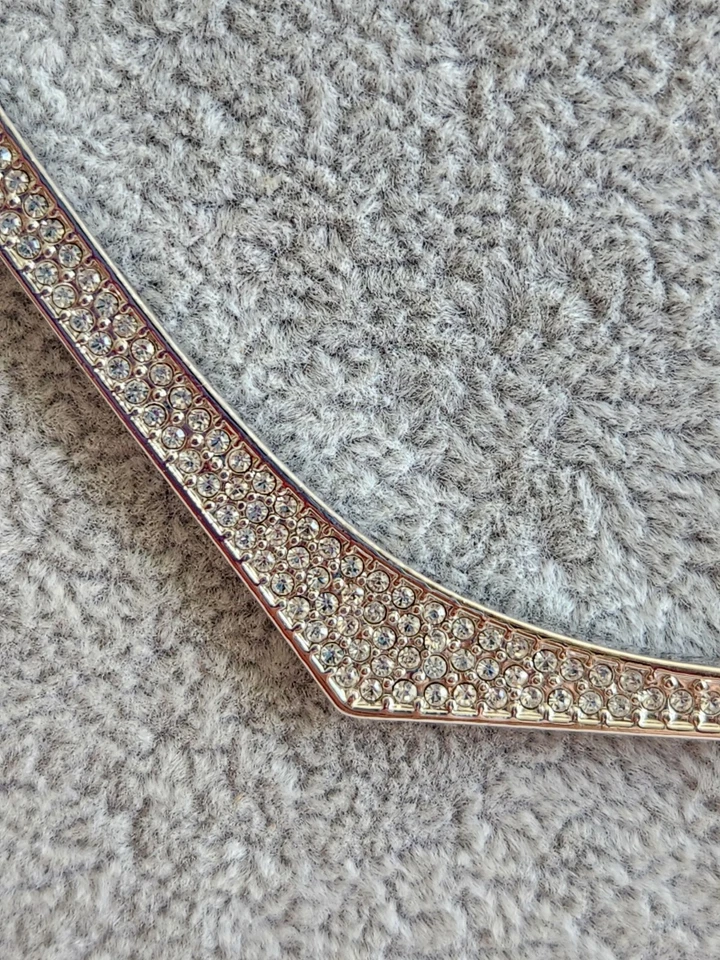 Collar Vince Camuto Pavé 20" Cristal Frontal Tono Plateado Foto 4 de 4