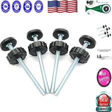 Stylish Black 8MM Baby Gate Spindle Rods - Pressure Mounted Replacement Kit