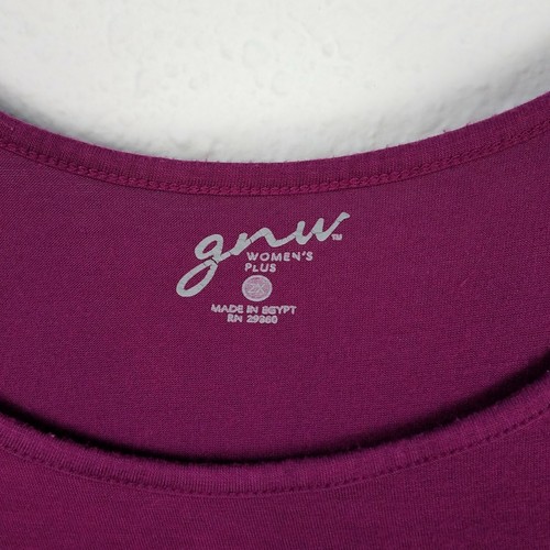 GNW Canotta Donna Viola 2X Camicia in Maglia Morbida - Foto 5 di 6