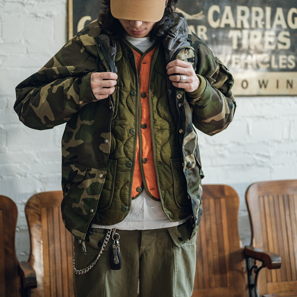 Non Stock Ripstop Nylon Quilted Jacket Military Uniform Warm Non Stock Ripstop Nylon Quilted Jacket Military Uniform Warm