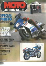 MOTO JOURNAL N°707 SUZ RG 500 GAMMA / HONDA 500 XBR / TURBO / SARDAIGNE