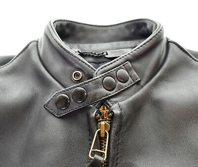 Harley Davidson Single Rider Jacket Black 38 Plain 103Mt-609 Harley Davidson Single Rider Jacket Black 38 Plain 103Mt-609