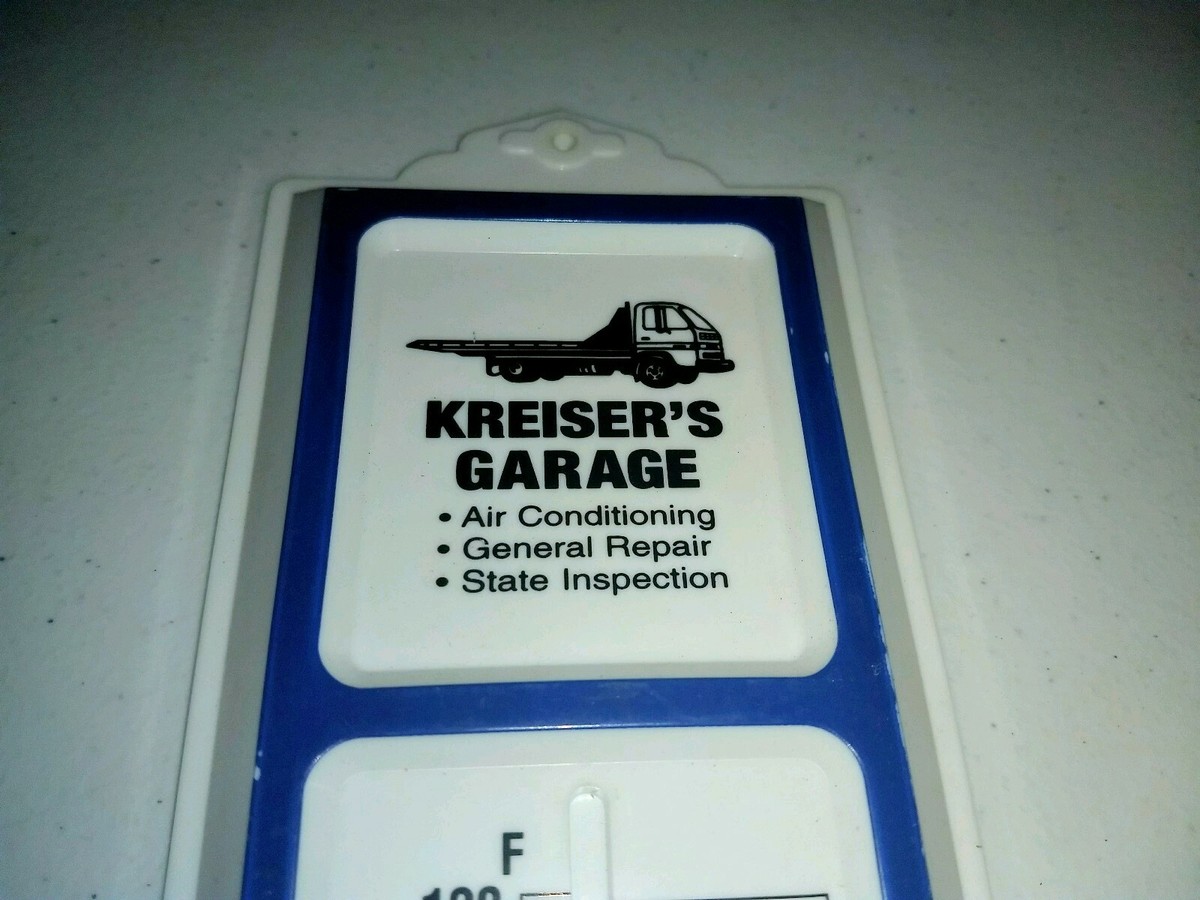 Vintage Kreiser's Garage Manheim PA Advertising Plastic Thermometer | eBay