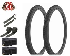 ALTA BICYCLE WIRE BEAD 26 x 2 x 1-3/4 S7 BLACK SCHWINN TIRES MINI BRICK 8pc SET.