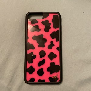 wildflower pink and black cow print case iphone 8 plus | eBay