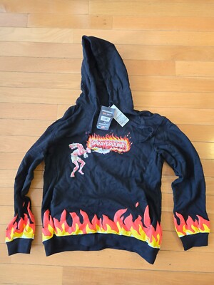 NEW Sprayground Street Fighter Dhalsim Hoodie Men's Size Small S Yoga Flame Fire