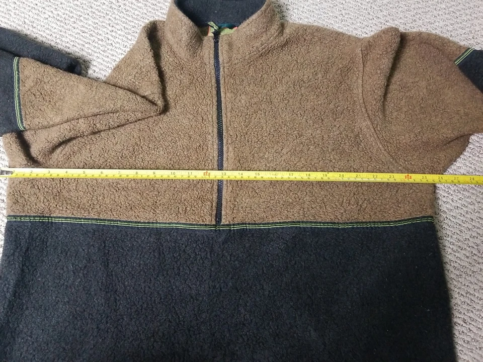 HORNY TOAD Men’s Long Sleeve 1/2 Zip Sweater | Brown & Gray | Size L - Image 4 of 4