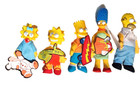 Vintage The Simpsons Burger King 1990 Promo Plush Dolls Complete Family Set Of 5 — photo 1