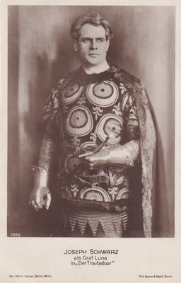 Richard Wagner Foto-AK Joseph Schwarz Troubadour Sänger Oper Bayreuth 2607049