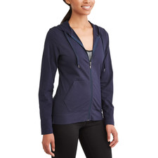 Athletic Works Women's Dri-Works Active Zip Up Hoodie Size XXL Navy   --EB6--