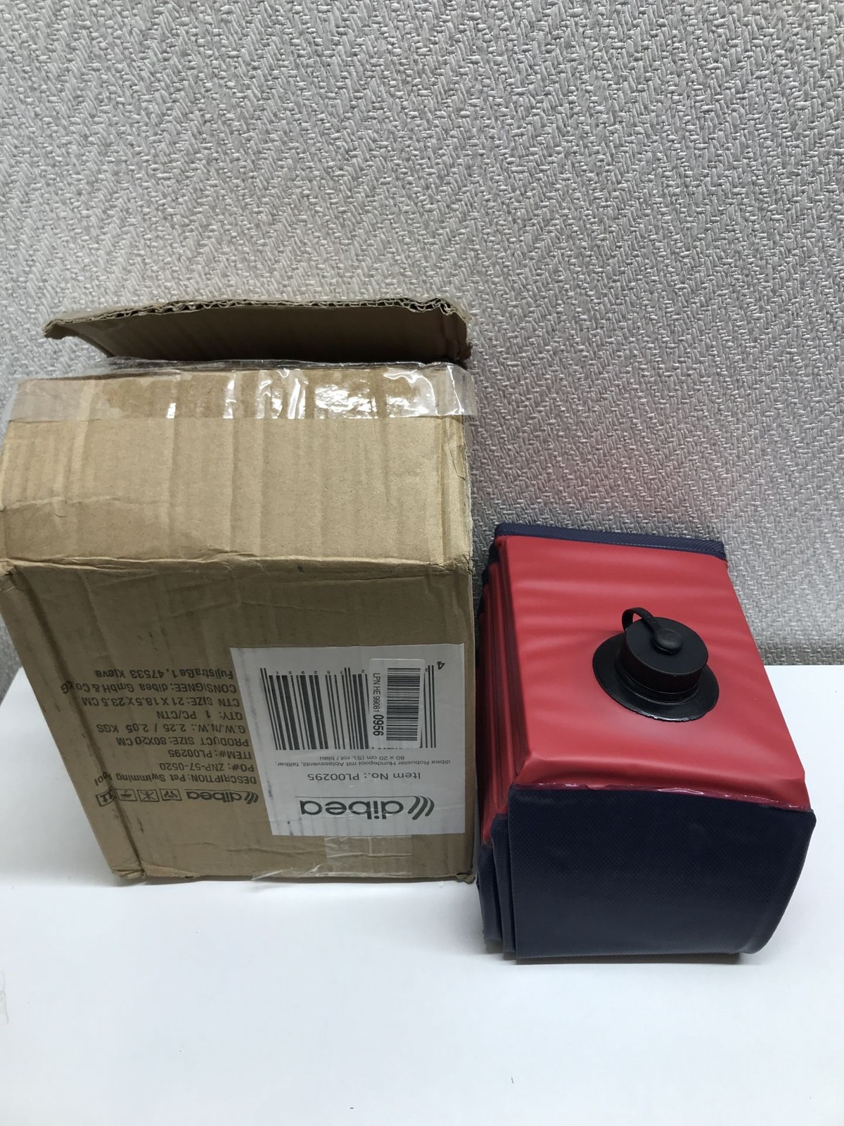 Piscina para perros lionto plegable de material PVC resistente a los arañazos...