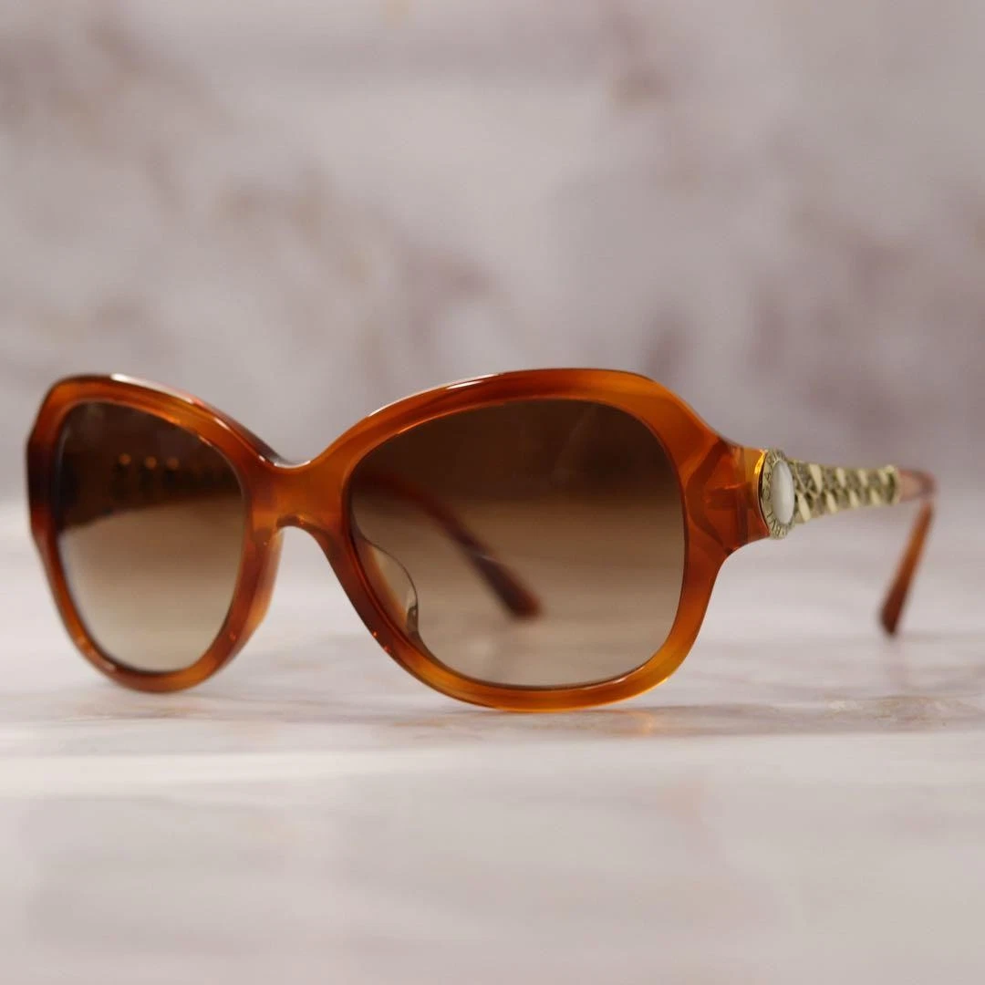 Bvlgari Gold Oval Sunglasses for Women for sale | eBay