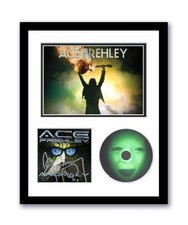 KISS Ace Frehley Autographed Signed 11x14 Custom Framed CD Photo Anomaly ACOA