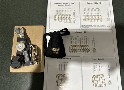 ObsidianWire Custom HH for Strat 6-Way pre-wired kit
